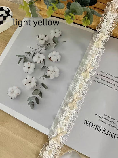 Bow Pleated Lace Handmade Diy Decoration Baby Clothes Skirt Hem Clothing Lace Accessories Curtains Home Decoration Accessories