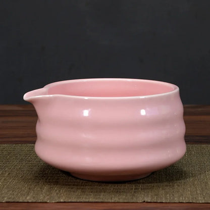 1/4/5pcs set Ceramic Matcha Bowl Large Capacity Smooth Matcha Whisk Stand High Temperature Resistant Tea Salad Soup Bowl