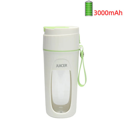 Bærbar juicer mini elektrisk blender multifunktion juice maker maskine frugtblandere ekstraktionsmæssige smoothies mixer 8 knive 3000mAh