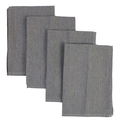 Set of 10 Pack Cocktail Napkins 40 X 40cm Cotton Blend Heavy Fabric Durable Linen Towel for Home Kitchen Wedding Decoration