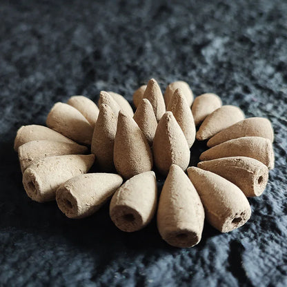 Y 10/20/50Pcs Natural Indian Cone Insence Rose Waterfall Reflux Tower Incense for Backflow Burner Home Tea Room Hotel Fragrance