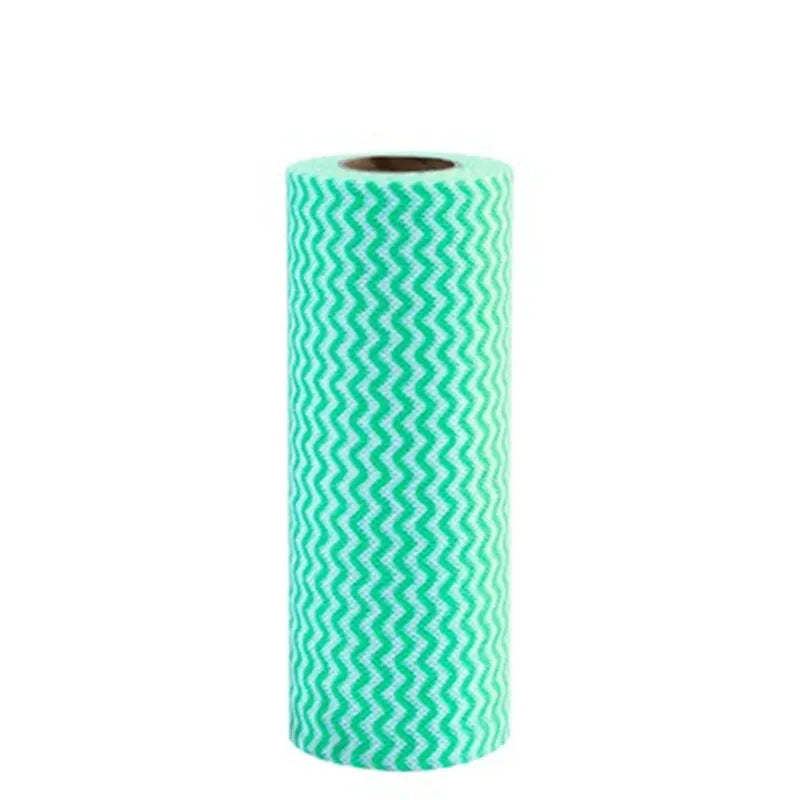 1/3 roll Versatile Non-woven Cleaning Cloths Pack - Super Absorbent Polyester Blend Towels for Kitchen, Living Room, Outdoor Use