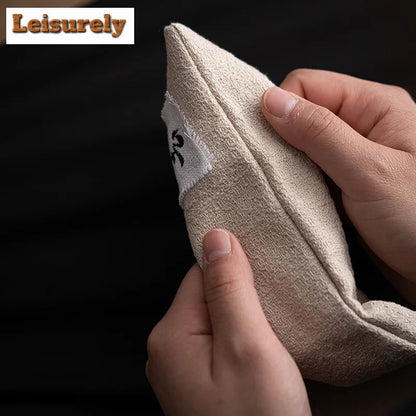 Absorbent Cotton Linen Tea Towel Aesthetic Teapot Cleaning Towel Dish Towels for Kitchen Tea Napkins Tea Cloth Tea Items Craft