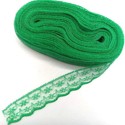 10yards Lace Ribbon Wedding Dress Fabrics for Embellishments for Sewing Handicraft Accessories Needlework Materials Width 2.3cm