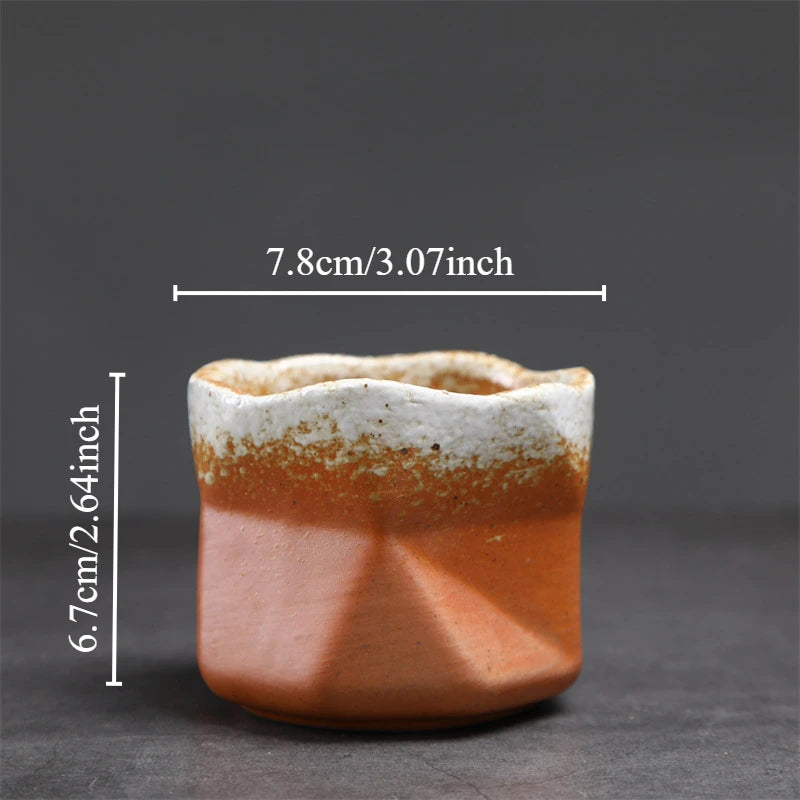 Kiln Turned Coffee Cup Kiln Turned Small Cup Kung Fu Tea Bowl Retro Ceramic Tea Cup Hot Sale Stoneware Master Cup