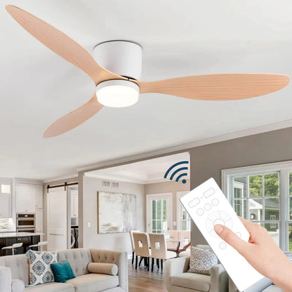 LED Ceiling Mounted Living Room Fan Light, Nordic Restaurant Decorative Ceiling Fan, Household Minimalist Electric Fan Light
