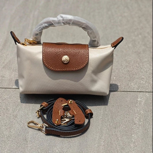 25 Mini Nylon Dumpling Bun Non Perforated Single Shoulder Women's Handbag Multi functional Spring and Autumn Single Shoulder Bun