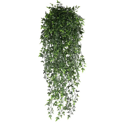 80cm Persian fern Leaves Vines Home Room Decor Hanging Artificial Plant Plastic Leaf Grass Wedding Party Wall Balcony Decoration