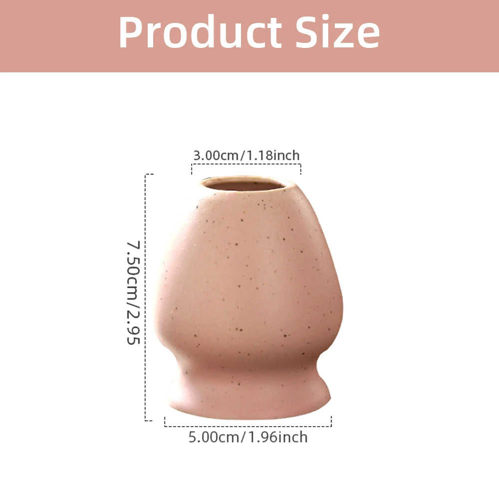 Japanese Ceramic Matcha Green Tea Chasen Holder Tea set accessories Stand Bowl Bamboo Whisk Grinder Brushes Tea Tools Holder