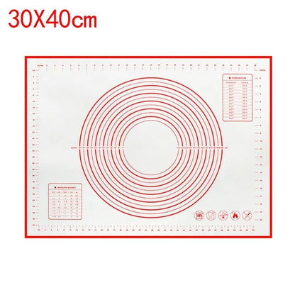 Large Kneading Dough Mat Silicone Table Mats Pad Sheet Baking Mat Pizza Cake Dough Maker NonStick Pastry Rolling Pad Bakeware