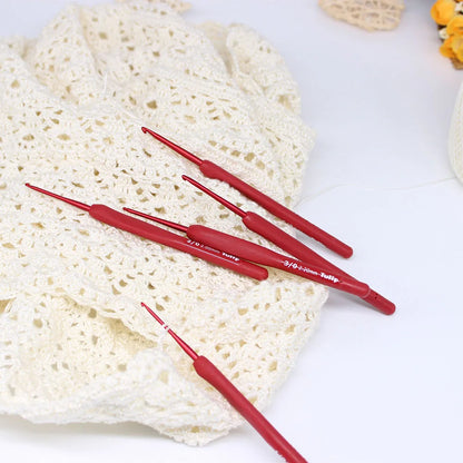 1 Piece Tulip Crochet Hooks Original Etimo Red Crochet Needles Tulip Hook Sweater Yarn Crochet knitting Hook