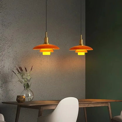 Bauhaus 3 Layer Glass LED Pendant Lamp Danish Designer Chandelier Bedroom Bedside Living Dining Room Lighting Fixtures Decor