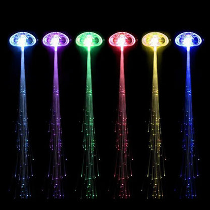 5/12 PCs Slor Brança de cabelo LED LED SLIGH BRANID NEON Party Glow in the Dark Christmas Lights Halloween Decoração Favor