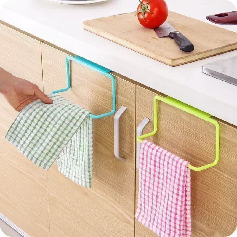 Toalla de toallas Organizador de soporte colgante Baño Mabro de cocina Cerrar colgilla Accesorios de baño de cocina Gadgets Herramientas de cocina