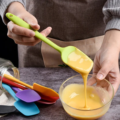 21 cm Silicona Spatula Cream Spatula Spátula Alta temperatura Resistente a la cuchara Cocina accesorios para hornear y herramientas para hornear