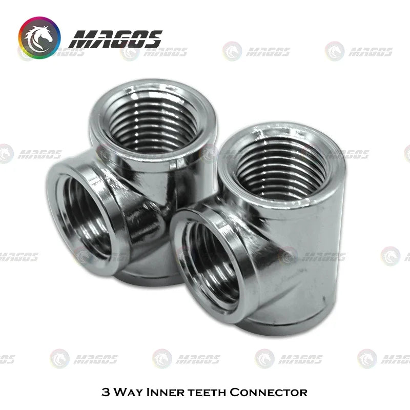 3 Way Female G1/4 Thread T Shape Water Splitter Fitting For Computer Hose Pipe Connector Water Cooling System