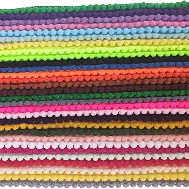 5/10 meter ullkulspets fransar trim spets 5mm pompoms vit trim boll frans band diy hantverk gardin tyg sömnad tillbehör