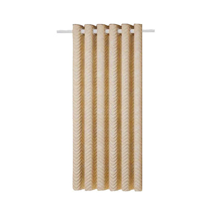 1pc Diamond-patterned warm-colored cold-proof and thermal curtain with light luxury French style - A must-have item for bedrooms