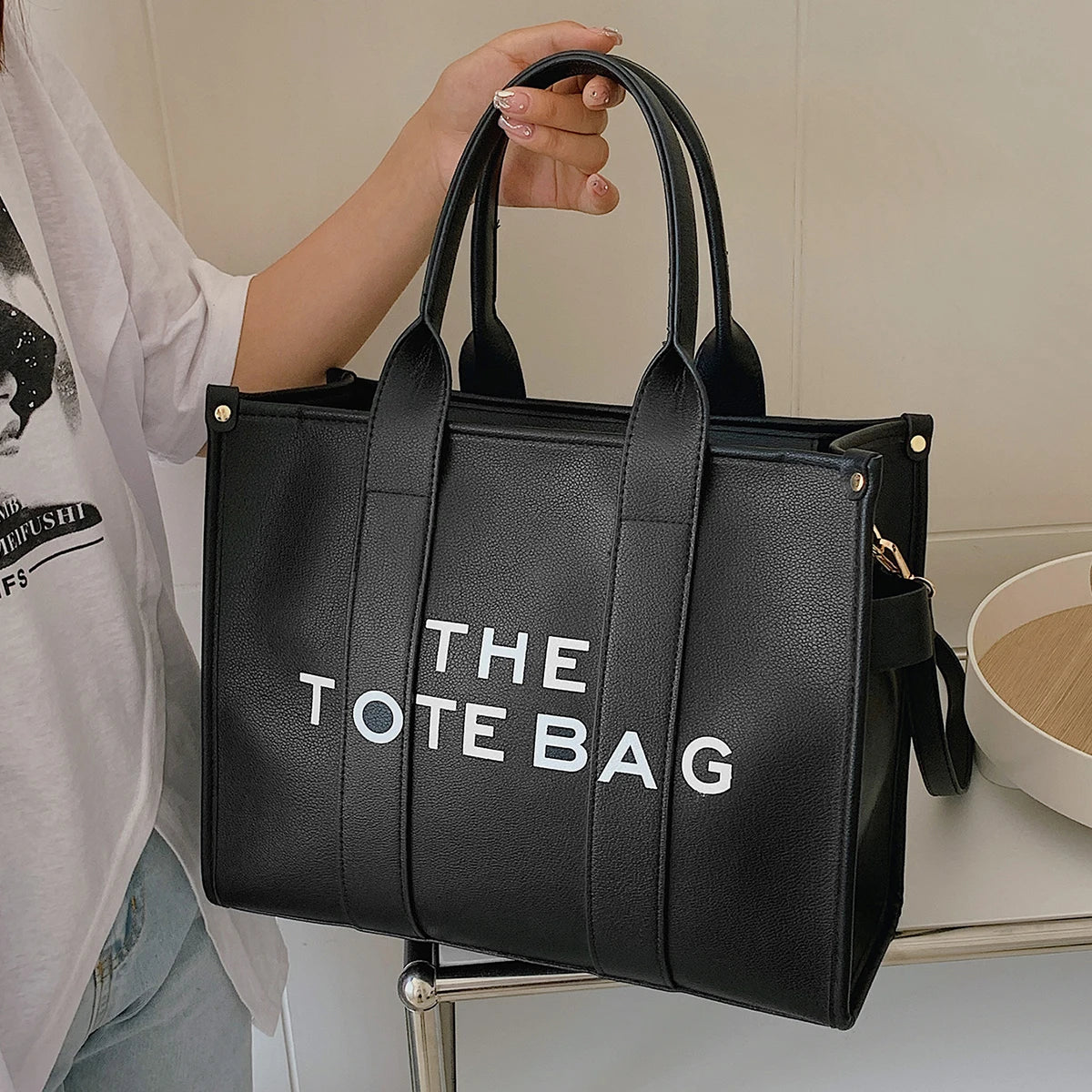 Luxury Designer Bag Tote Women Handbags Letter Shoulder Bags Brands Soft PU Shopper Purses Crossbody Bags for Women Clutch