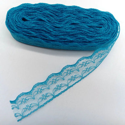 10yards Lace Ribbon Wedding Dress Fabrics for Embellishments for Sewing Handicraft Accessories Needlework Materials Width 2.3cm