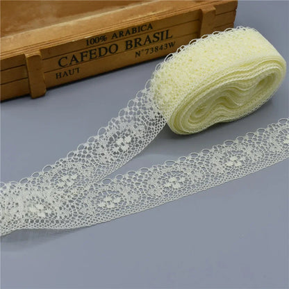 10 Yards/Lot High Quality Beautiful Lace Ribbon Tape 40MM Lace Trim DIY Embroidered For Sewing Decoration african lace fabric