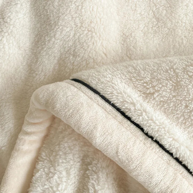 New Grade A Half-sided Velvet Autumn Winter Keep Warm Blankets for Bed Soft Fluffy Warmth Sofa Blanket Shawl Napping Blankets