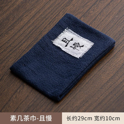 Absorbent Cotton Linen Tea Towel Aesthetic Teapot Cleaning Towel Dish Towels for Kitchen Tea Napkins Tea Cloth Tea Items Craft