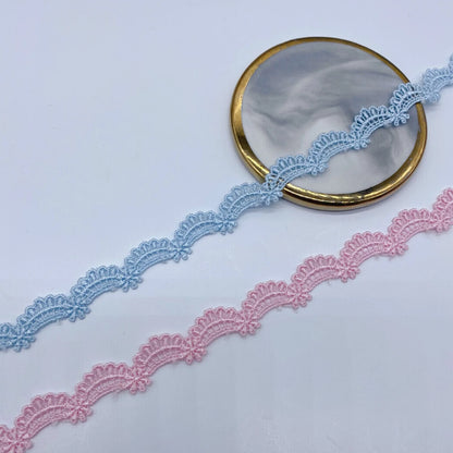 3Yards Of Multi-color Flower Lace Fabric DIY Embroidery Jewelry Wedding Clothing Garment Accessories