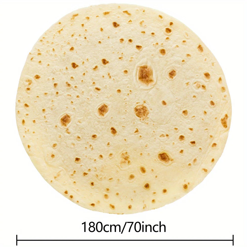 مضحك الغذاء جولة بوريتوس تورتيلا رمي بطانية للبالغين بنين وبنات 1PC