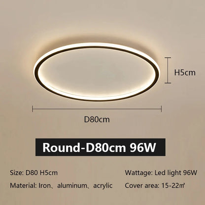 Ultrathin Minimalist LED Ceiling Light Nordic Circle Bedroom Lamp Home Decor Interior Living Room  Balcony Ceiling Pendant Lamp