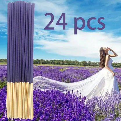 Clean and low powder 22cm lavender, more popular among women for fragrance, retro creative bamboo stick fragrance
