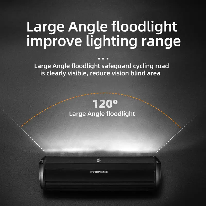 Offbondage Bicycle Light Front 900Lumen Bike Light 2000mAh Waterproof Ficklight USB Laddning MTB Road Cycling Lamp