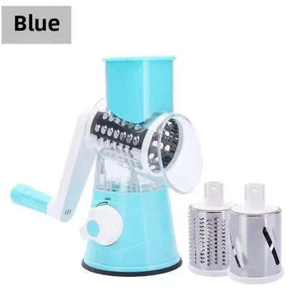 Groentesnijder & Slicer Handmatige Keuken Kaas Chopper Machine Met 3 Scherpe Trommels Multifunctionele Knoflook Aardappel Shredder 2025