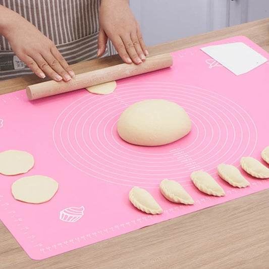 Silicone Baking Mat Pizza Dough Maker Pastry Kitchen Gadgets Cooking Tools Utensils Bakeware Kneading Accessories Lot