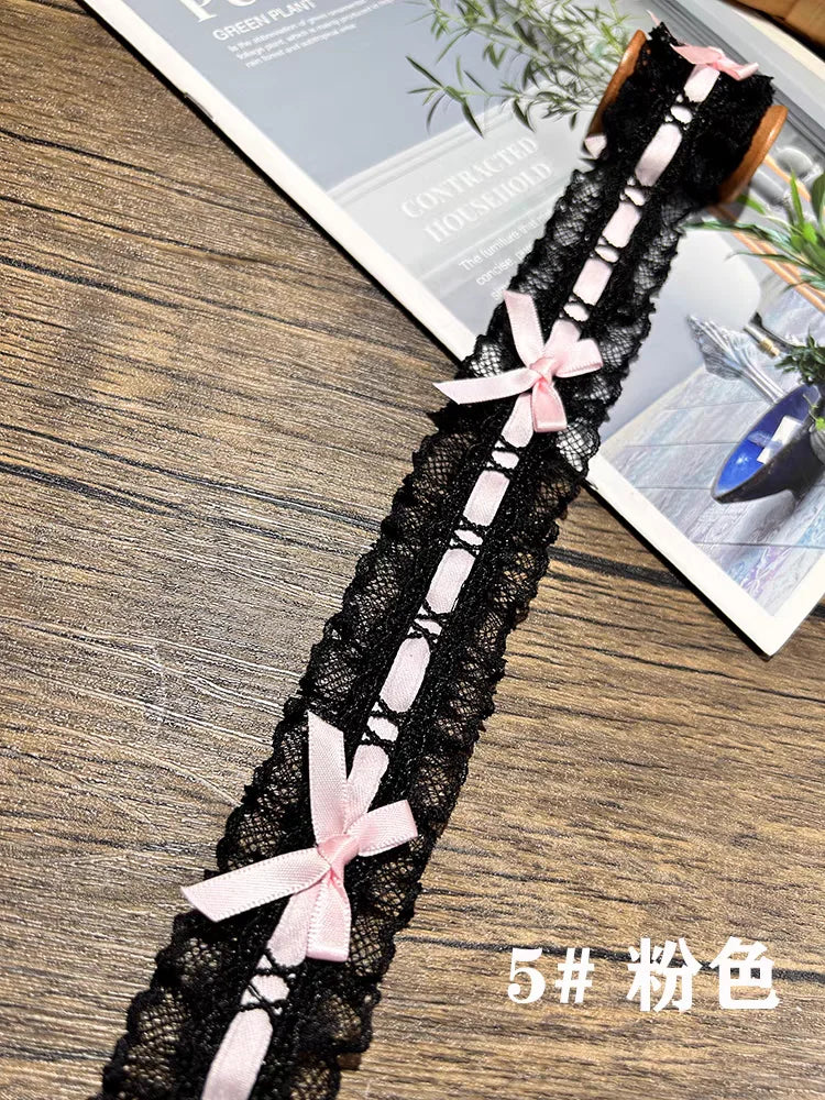 Bow Pleated Lace Handmade Diy Decoration Baby Clothes Skirt Hem Clothing Lace Accessories Curtains Home Decoration Accessories