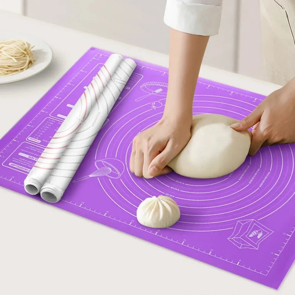 Silicone Baking Mat Pizza Dough Maker Pastry Kitchen Gadgets Cooking Tools Utensils Bakeware Kneading Accessories Lot /45*60cm