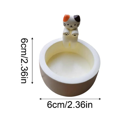 Porta di candele per gatti cartoni animati per gatto tè light candela per ufficio casa ornamenti decorativi del desktop carini candelali nuovi dropshipping