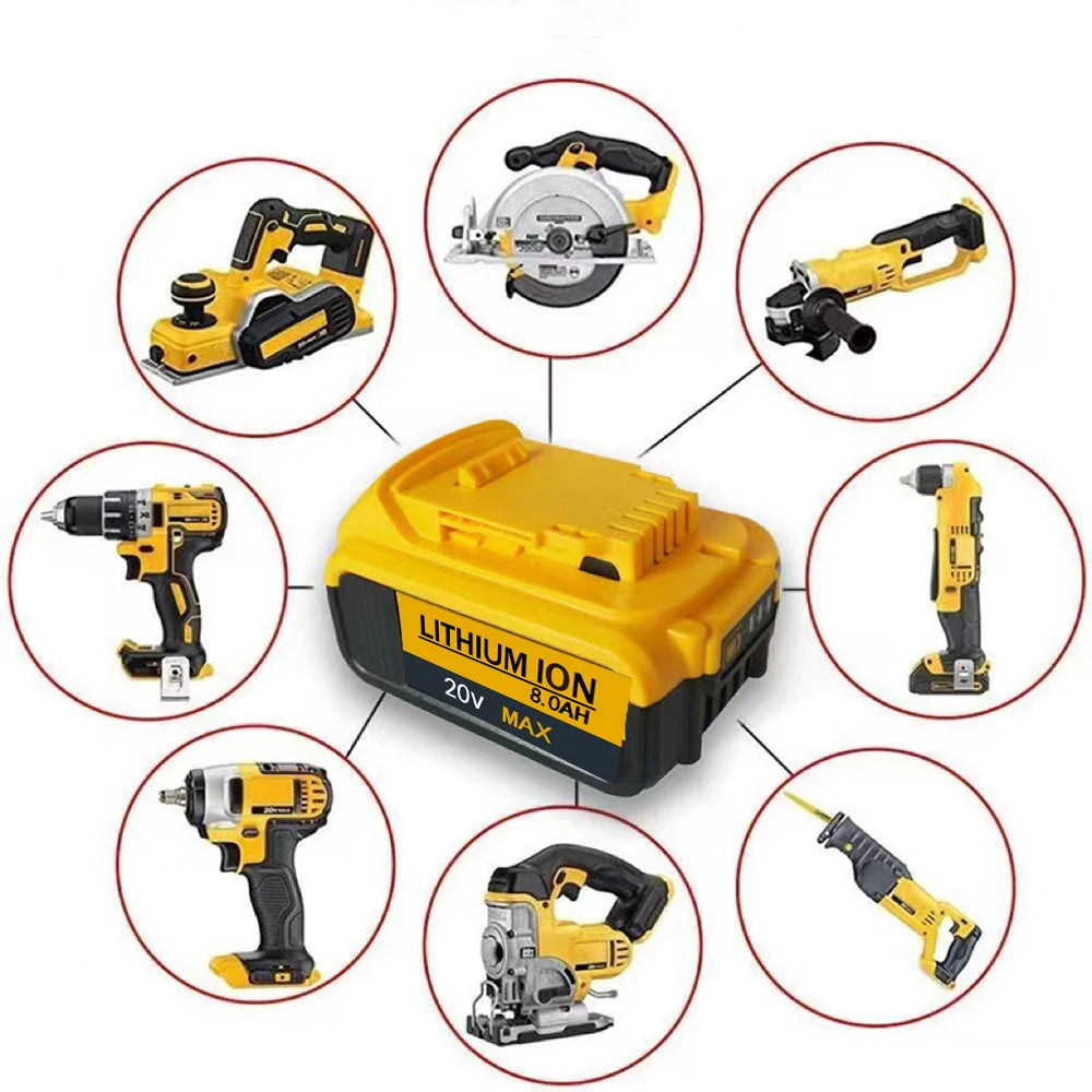 Lumière LED pour la batterie de Dewalt 18V 4in Portable Spotlights sans fil de travail extérieur pêche à la main le feu d'outil d'urgence