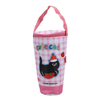 Portable Milk Tea Tote Bag Heat Preservation Bag Carrying Insulated Cup Cover Umbrella Bag Handbag Camping Drinkware Accessories