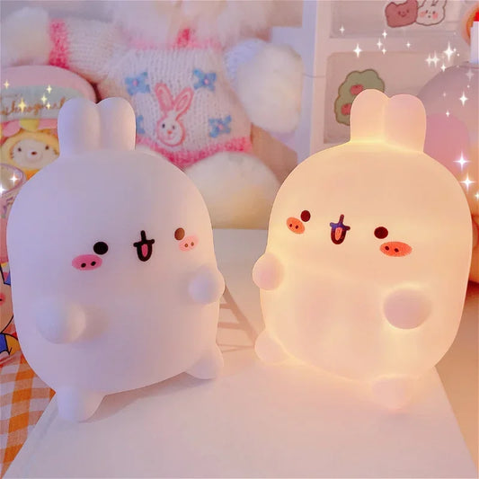 Rabbit Night Light Bedhead LED majhna miza luč non čep v tleh kreativno vzdušje nočna luč dekoracija