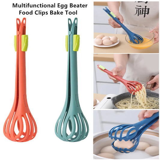 Multifunktionell äggbeater Vispa mjölk pasta tång matklipp mixer manual omrörare kök grädde bakverktyg kök tillbehör