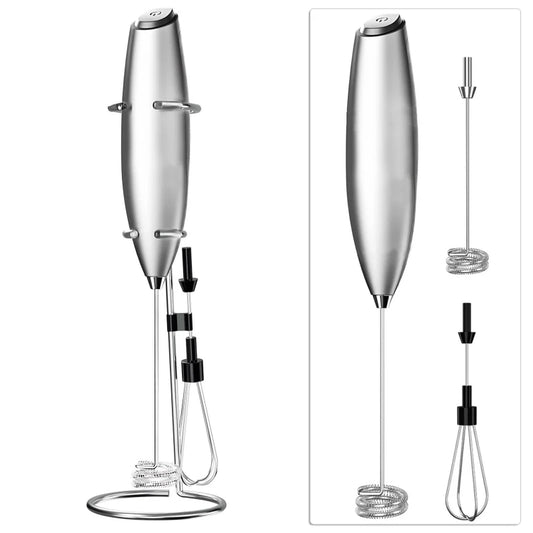 Handheld Electric Mini Milk Frother Whisk for Coffee Latte Cappuccino Kitchen Household Tools Barista Essential Accessories