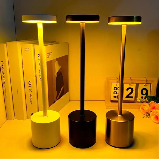 Retro LED Table Lamp Touch Dimmable Desk Lamp bedroom decoration Home Dining Room Coffee Shop Simple Nordic Mushroom Room Decor