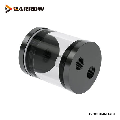 Barrow Cylindrical Water Tank For MIni Cabinet Liquid Cooling ,60MM Length 50MM Diameter Small Reservoir, 50MM-L60