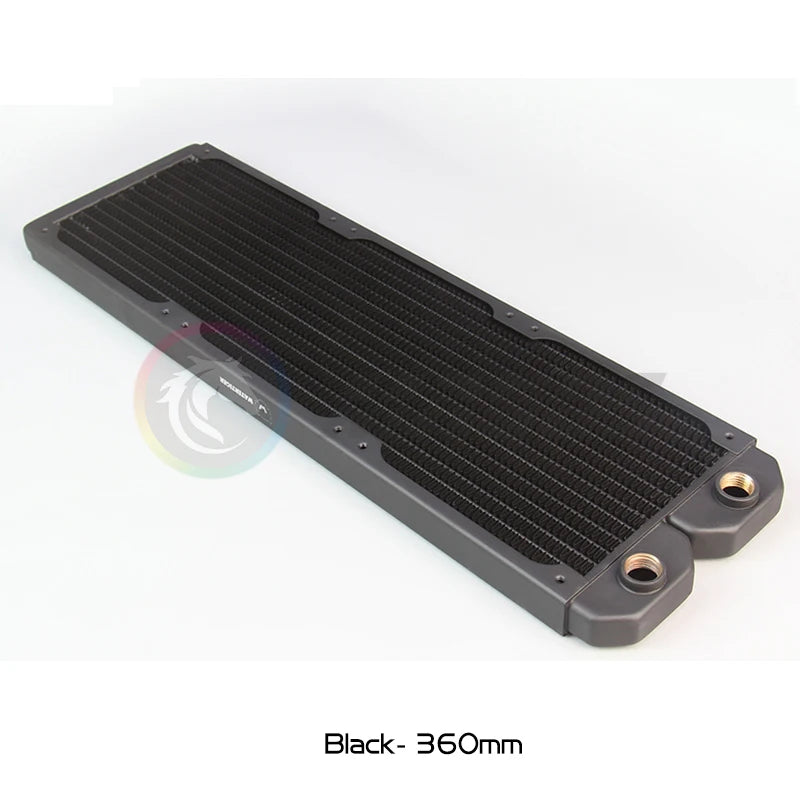 Water Cooling Radiator 360 20mm Ultra-Slim Red Copper 14 FPI Support 120mm Fan Cooler Computer Liquild Cooler Row Black/White