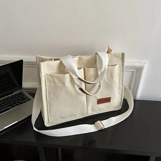 Bolsas de Capcialidade de Corduroy Feminino para mulheres que usam bolsa de ombro para mulheres para mulheres, bolsa de ombro para mulheres, bolsa feminina