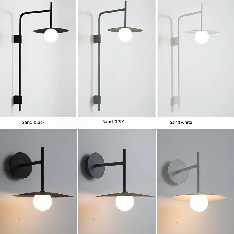 Nordic Creative Arm Movable Glass G9 Bulb Wall Lamp Living Room Restaurant Bedroom Hotel Study Bedhead LED Lighting Decor  Light