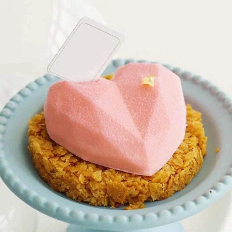 1 Pc 6 Cavity Heart Shaped Silicone Mould Cake Mousse Pastry Bakeware Tools Form For Soap