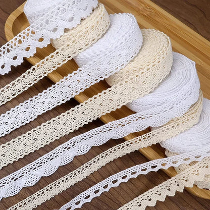 2 / 5m Koteng Laken Trimm Vencing Spëtzeband Crochet Coton Spott Kantase Rand fir Bridal Hochzäit Dekor DIVE BENOTZEN