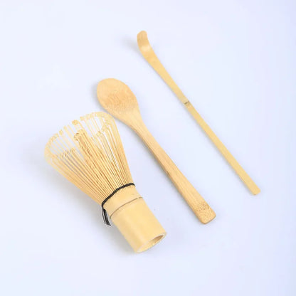 3pcs / Set Téi Set Japanesch Téi setze Matcha Whisk (Chef) Téi Läffel a Scoop (Chashaku) Matlabuo Accessoiren